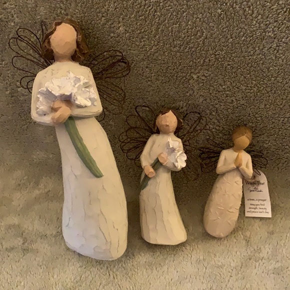 Three Willow Tree Angels. - Picture 2 of 12